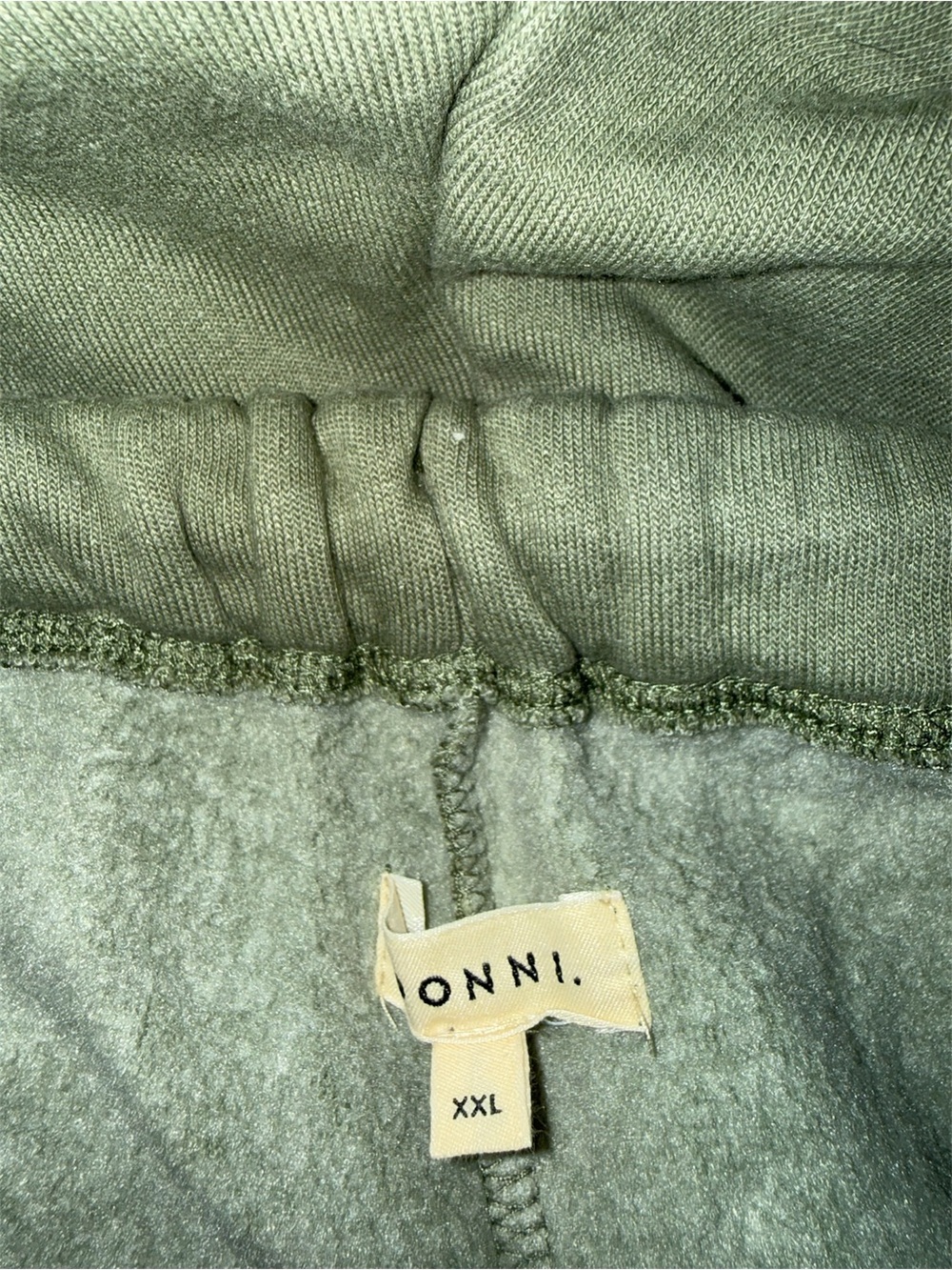DONNI. XXL Olive Green Cozy Fleece Sweatshirt